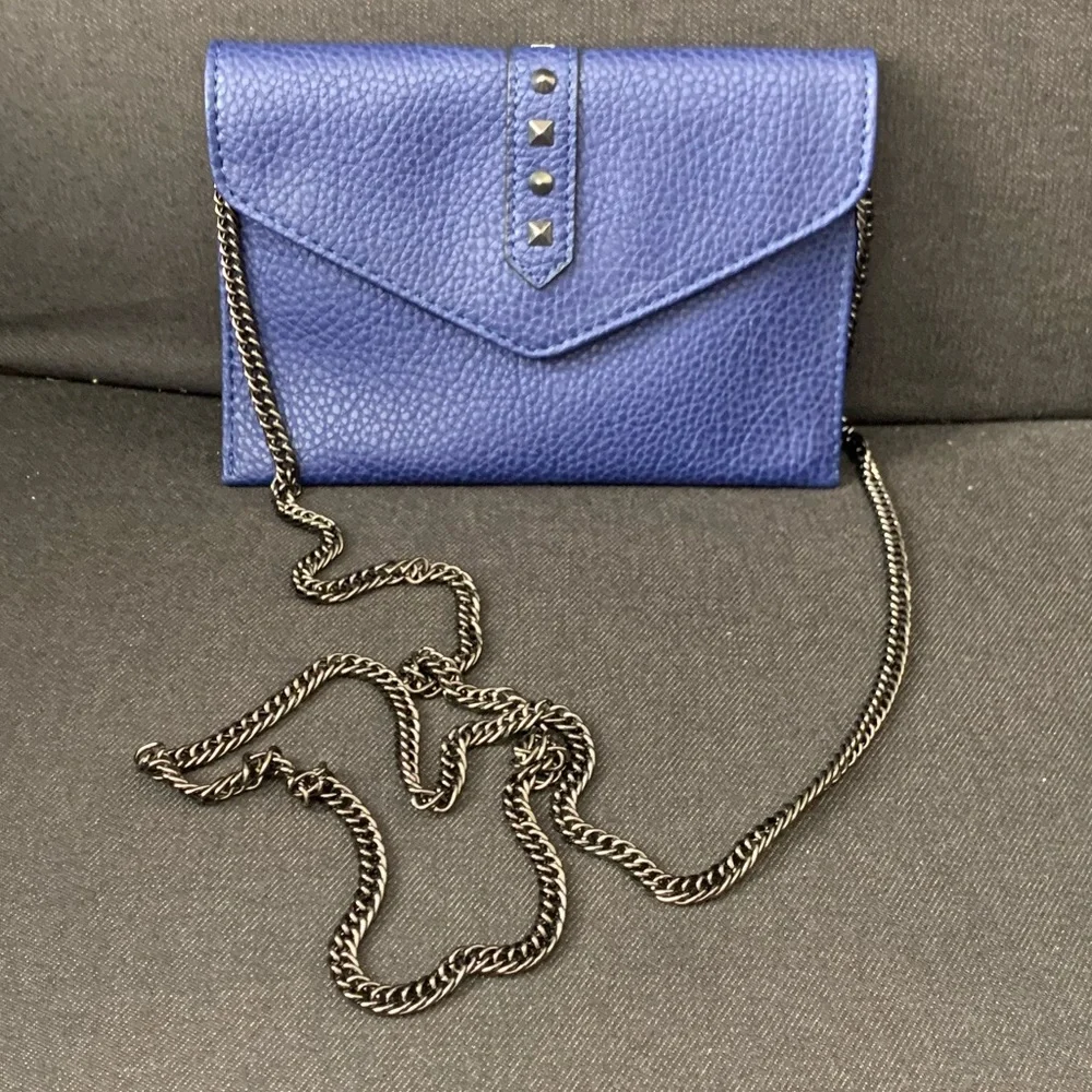 Danielle Nicole Purple Studded Convertible Wallet Crossbody Bag